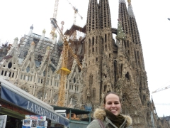 Ich vor der Sagrada Familia